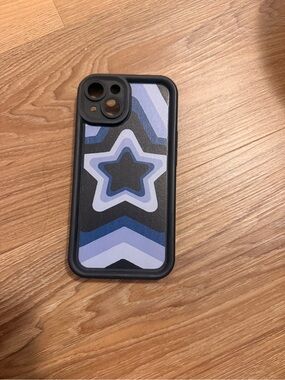 Blue Star Pattern Protective Phone Case
